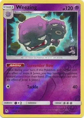 Weezing 29/68 Reverse Rare