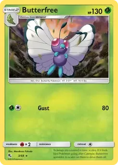 Butterfree 3/68 Non-Holo Rare