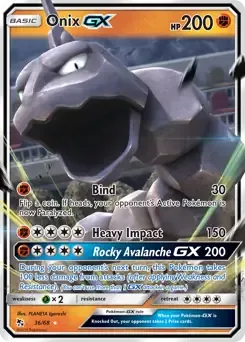 Onix GX 36/68 Holo Rare GX