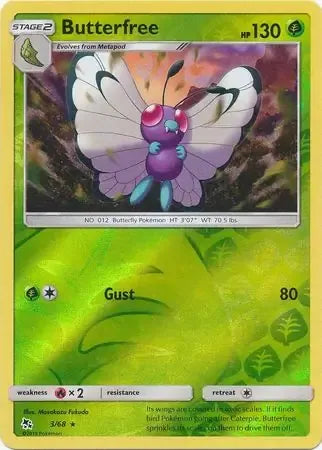 Butterfree 3/68 Reverse Rare