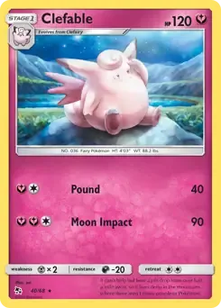 Clefable 40/68 Non-Holo Rare