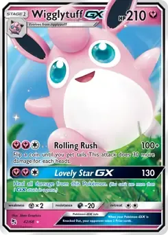 Wigglytuff GX 42/68 Holo Rare GX