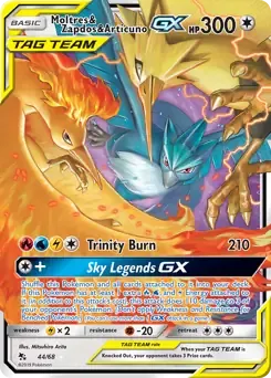 Moltres & Zapdos & Articuno GX 44/68 Holo Rare GX