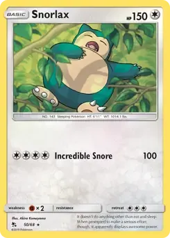 Snorlax 50/68 Non-Holo Rare