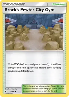Brock's Pewter City Gym 54/68 Uncommon