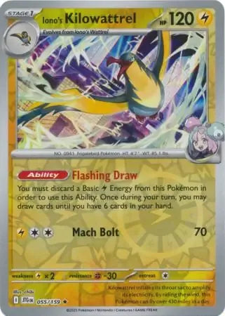 Iono's Kilowattrel 55/159 Reverse Rare