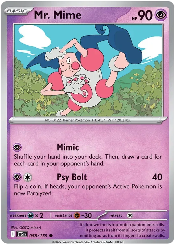Mr. Mime 58/159 Common