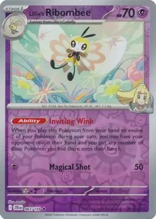 Lillie's Ribombee 67/159 Reverse Rare
