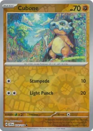 Cubone 76/159 Reverse Common