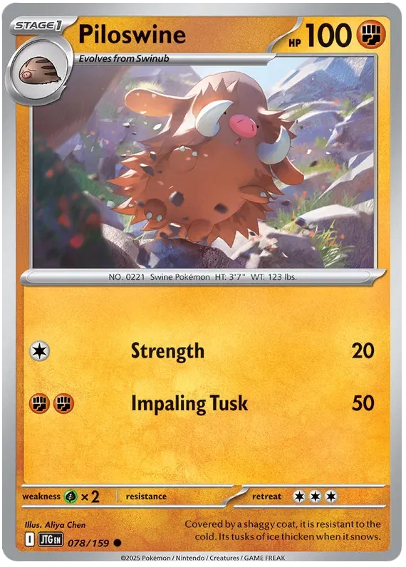 Piloswine 78/159 Common