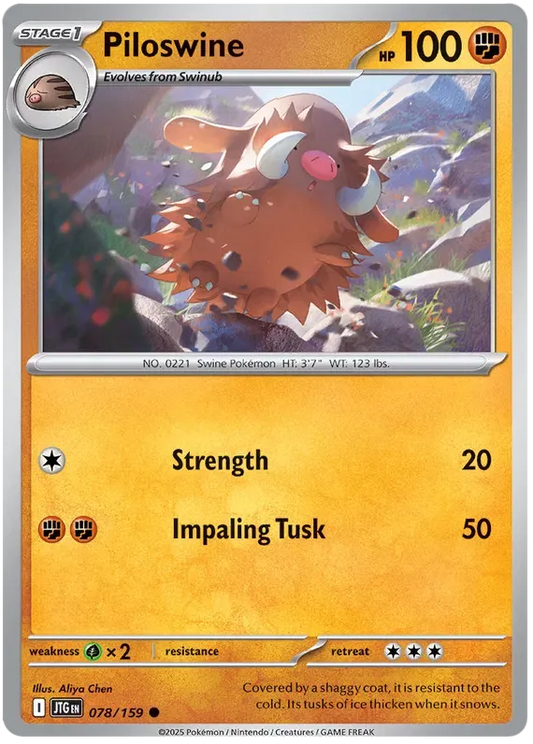 Piloswine 78/159 Common