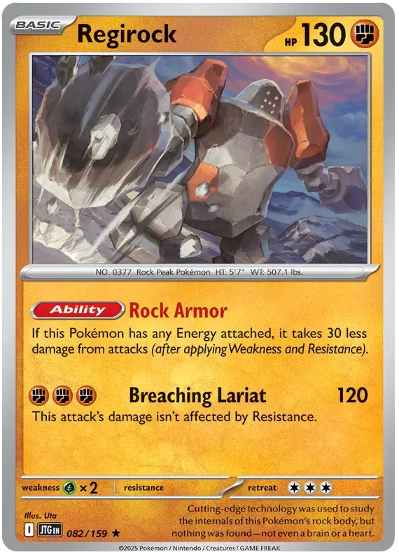 Regirock 82/159 Holo Rare