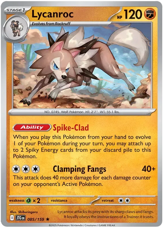 Lycanroc 85/159 Holo Rare