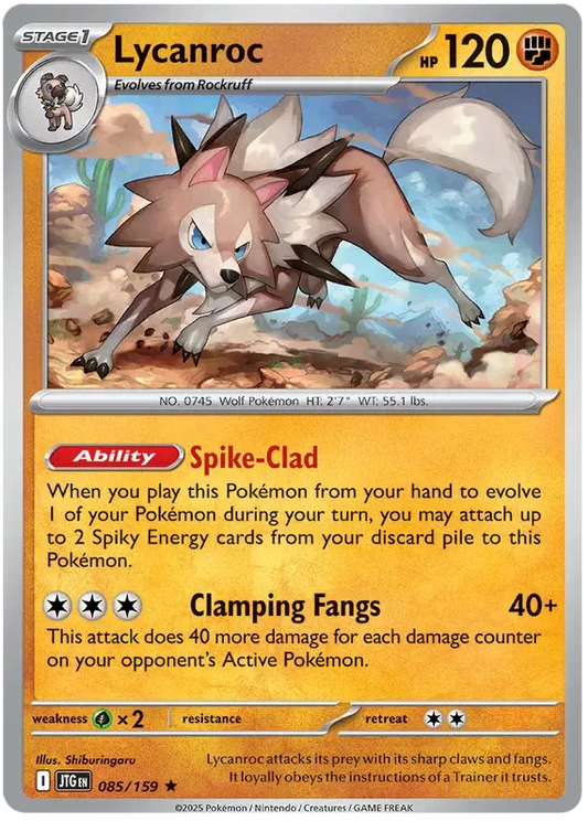 Lycanroc 85/159 Holo Rare