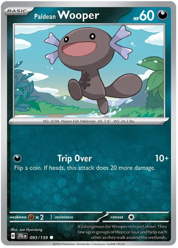 Paldean Wooper 93/159 Common