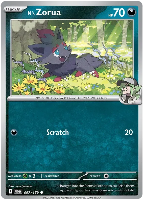 N's Zorua 97/159 Common