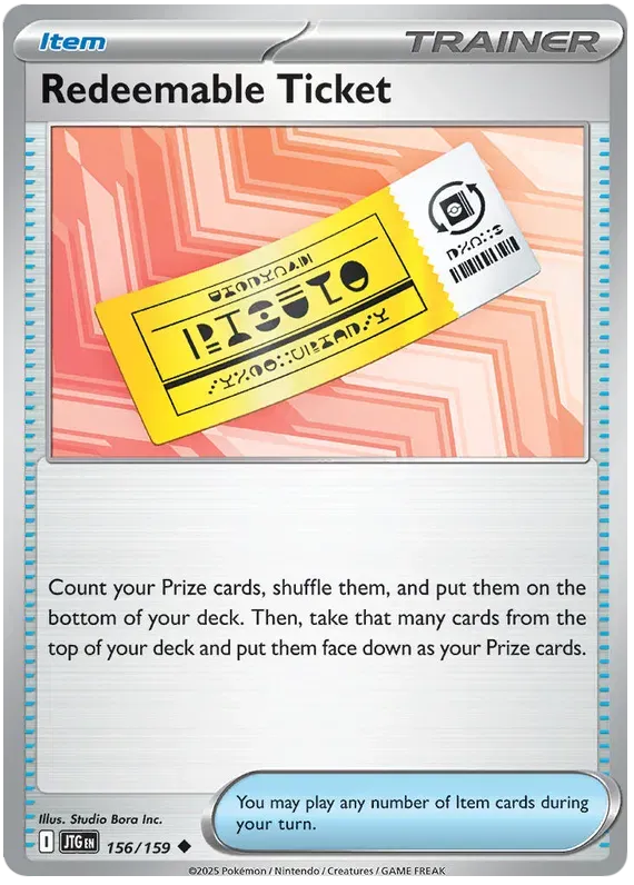 Redeemable Ticket 156/159 Uncommon