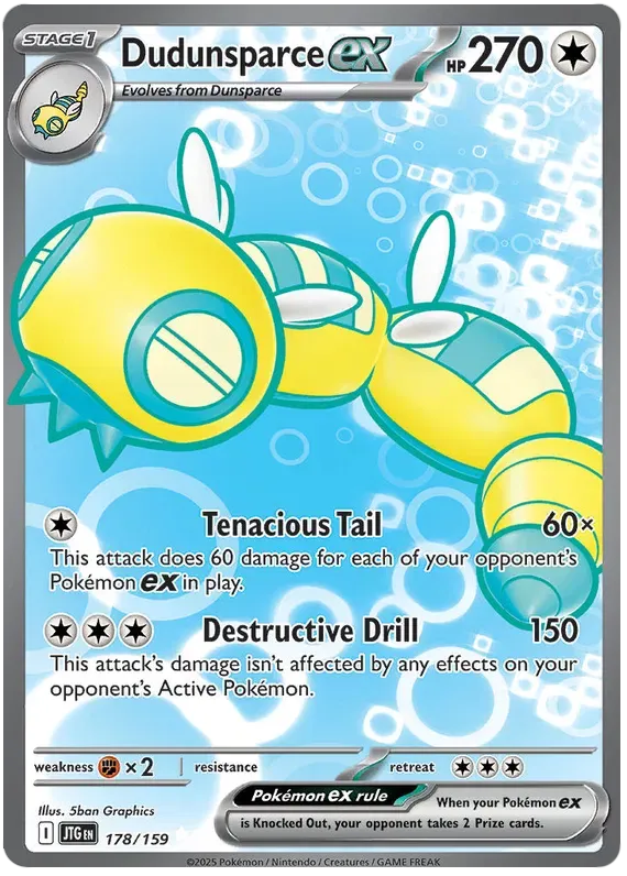 Dudunsparce ex 178/159 Ultra Rare ex
