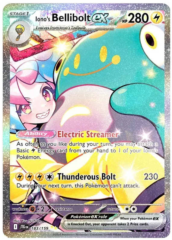 Iono's Bellibolt ex 183/159 Special Illustration Rare ex
