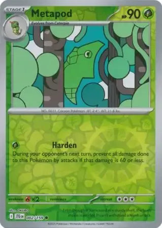 Metapod 2/159 Reverse Common