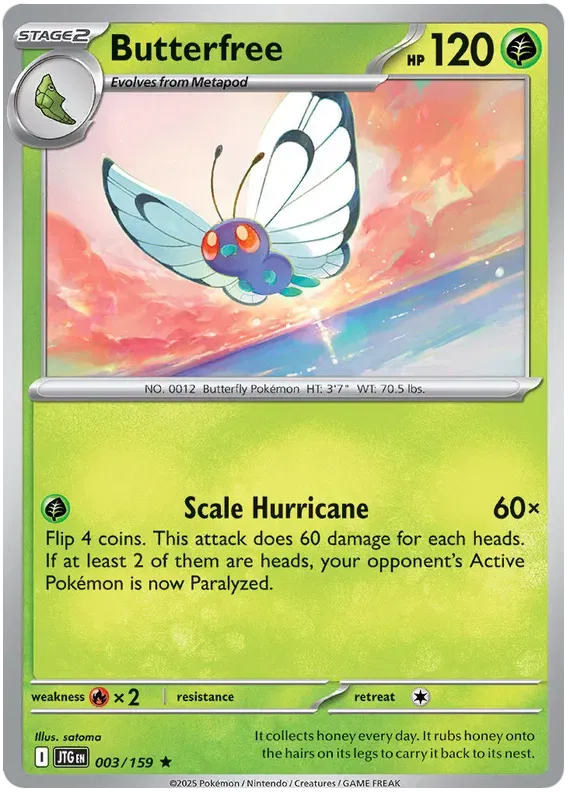Butterfree 3/159 Holo Rare