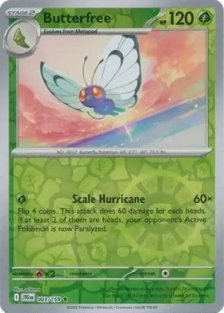 Butterfree 3/159 Reverse Rare