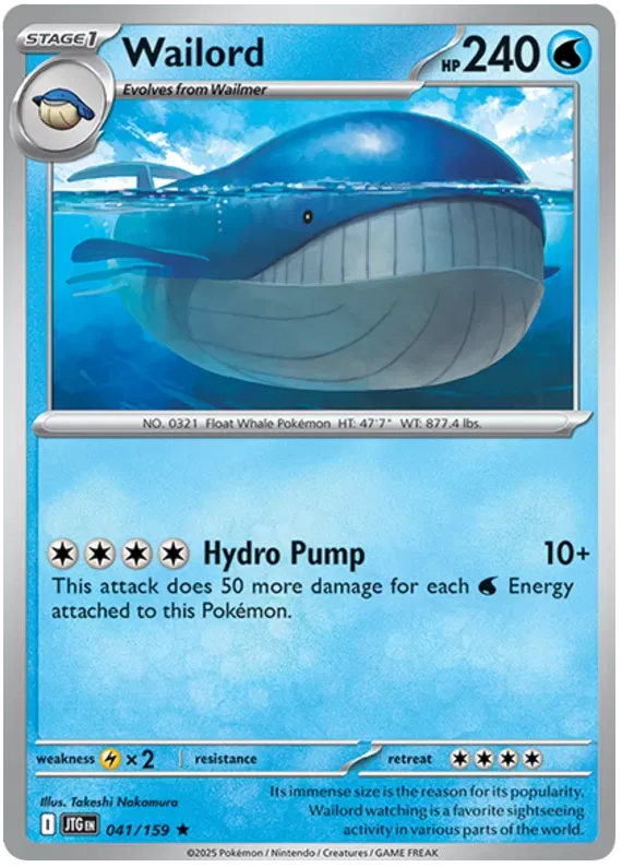 Wailord 41/159 Holo Rare