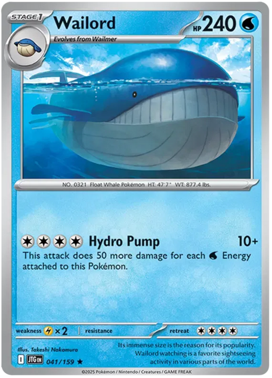 Wailord 41/159 Holo Rare