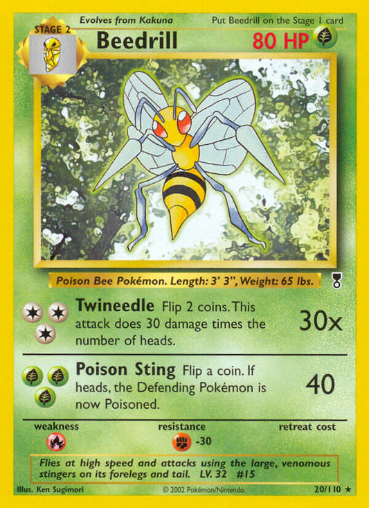 Beedrill 20/110 Reverse Rare - MissingNo.
