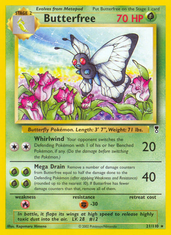 Butterfree 21/110 Non-Holo Rare - MissingNo.