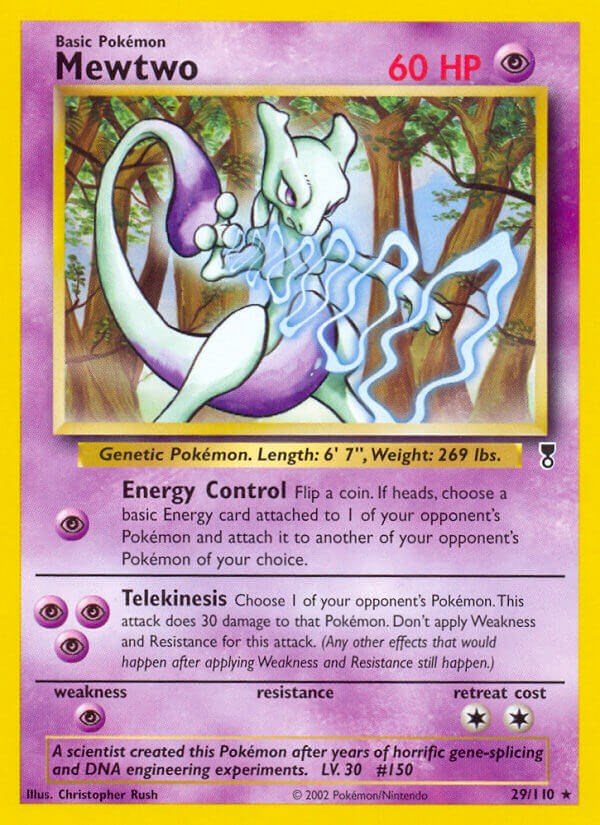 Mewtwo 29/110 Non-Holo Rare - MissingNo.
