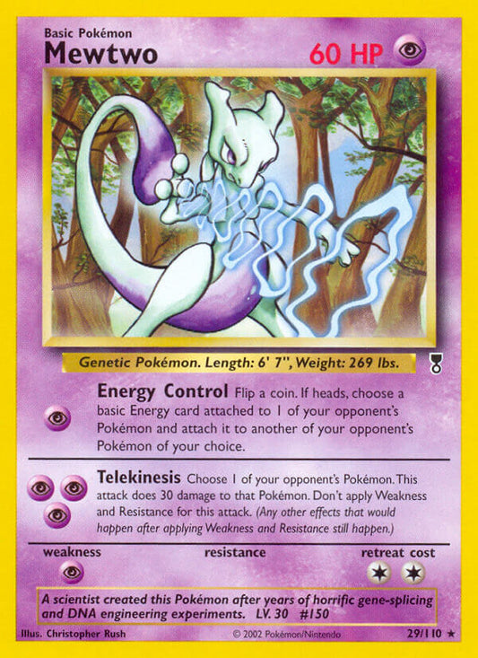 Mewtwo 29/110 Reverse Rare - MissingNo.