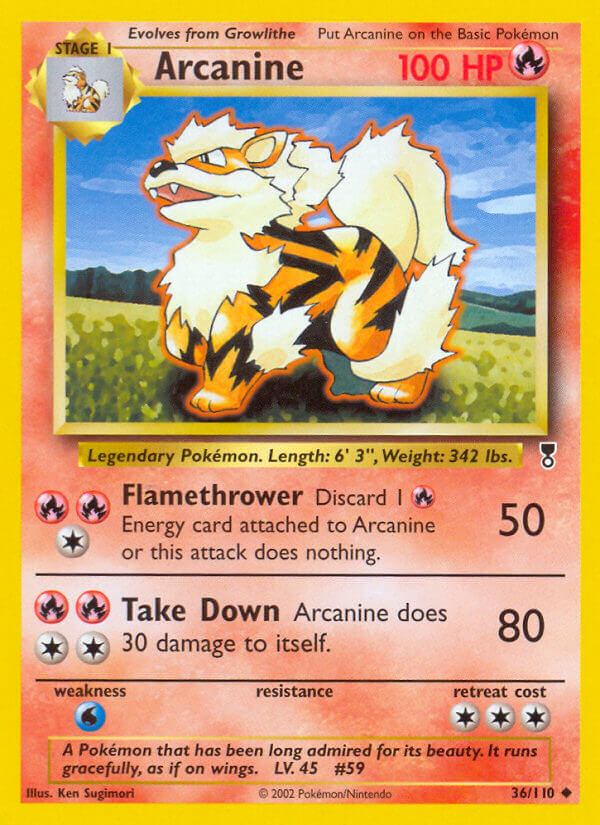 Arcanine 36/110 Uncommon - MissingNo.