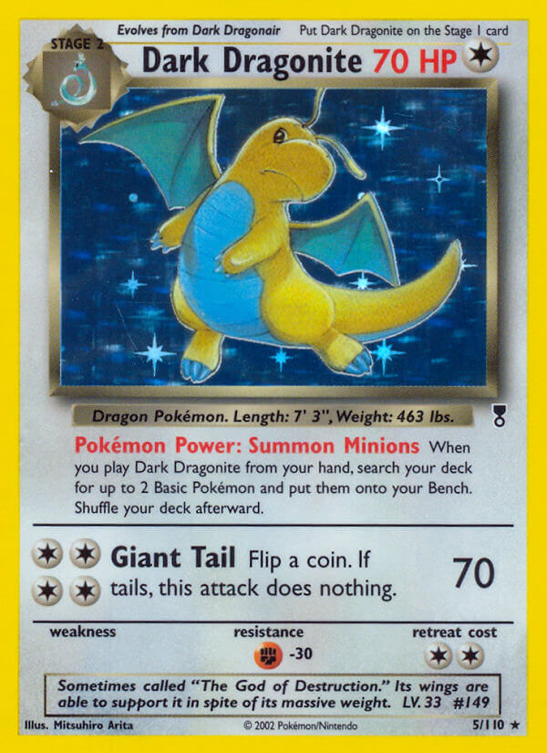 Dark Dragonite 5/110 Holo Rare - MissingNo.