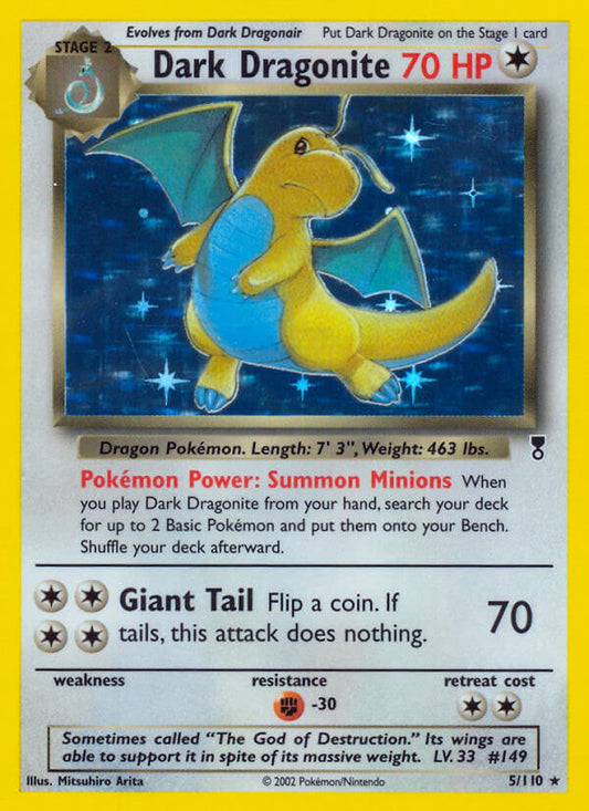 Dark Dragonite 5/110 Holo Rare - MissingNo.