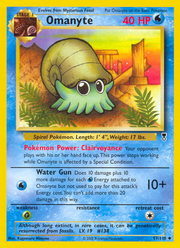 Omanyte 57/110 Reverse Uncommon - MissingNo.