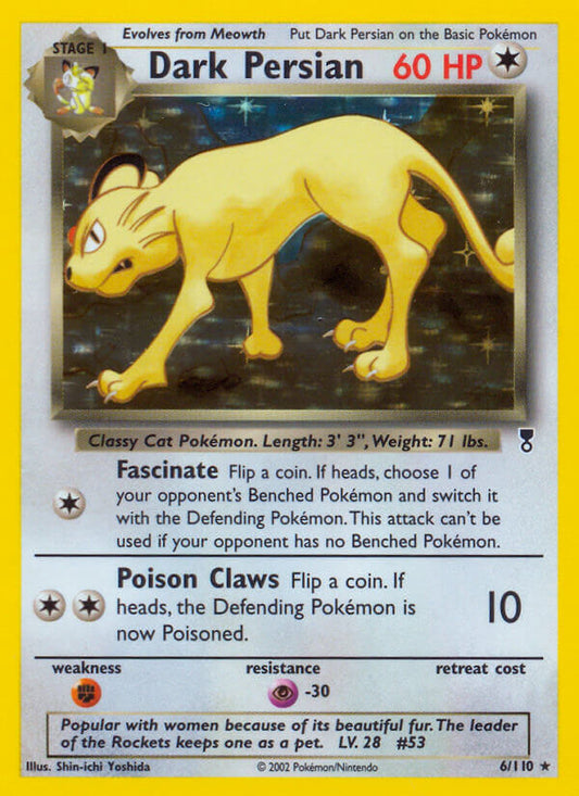 Dark Persian 6/110 Holo Rare - MissingNo.