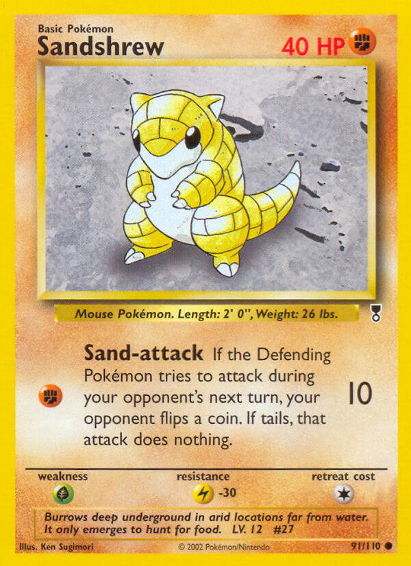 Sandshrew 91/110 Common - MissingNo.