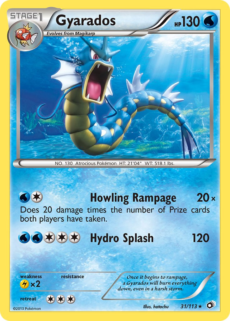 Gyarados 31/113 Reverse Rare - MissingNo.
