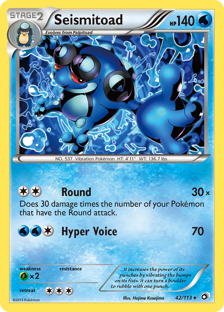 Seismitoad 42/113 Non-Holo Rare - MissingNo.