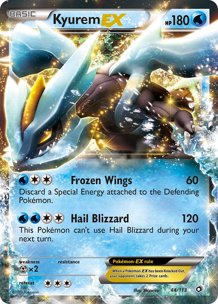 Kyurem EX 44/113 Holo Rare EX - MissingNo.