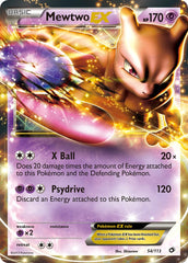 Mewtwo EX 54/113 Holo Rare EX (HP)