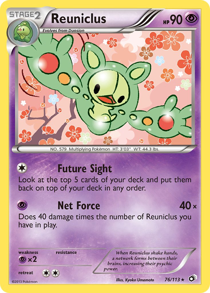 Reuniclus 76/113 Reverse Rare - MissingNo.