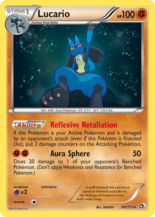 Lucario 80/113 Cosmos Holo Mega Lucario Collection Exclusive - MissingNo.