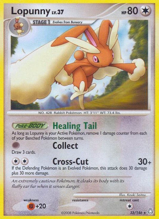 Lopunny 33/146 Reverse Rare - MissingNo.
