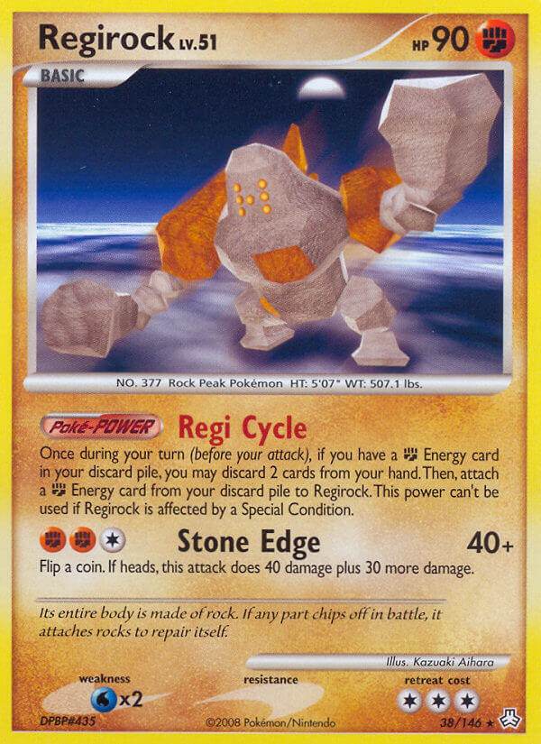 Regirock 38/146 Non-Holo Rare - MissingNo.