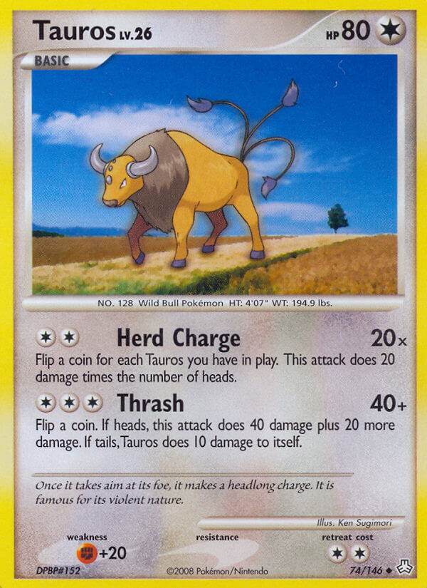 Tauros 74/146 Uncommon - MissingNo.