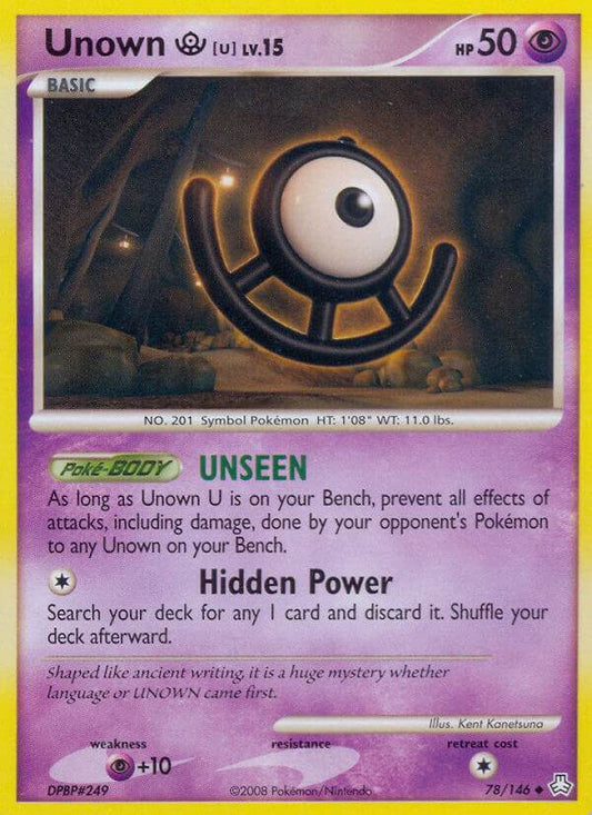 Unown U 78/146 Uncommon - MissingNo.