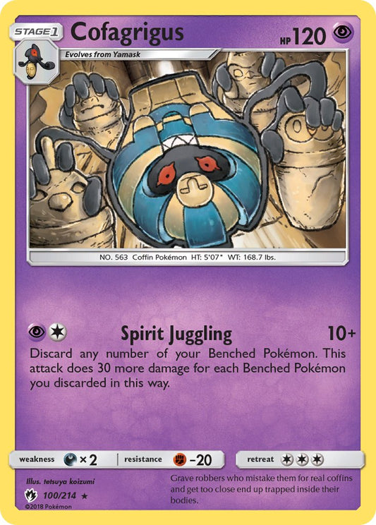 Cofagrigus 100/214 Reverse Rare - MissingNo.
