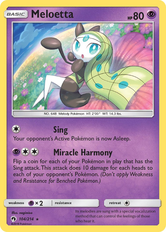Meloetta 104/214 Reverse Rare - MissingNo.